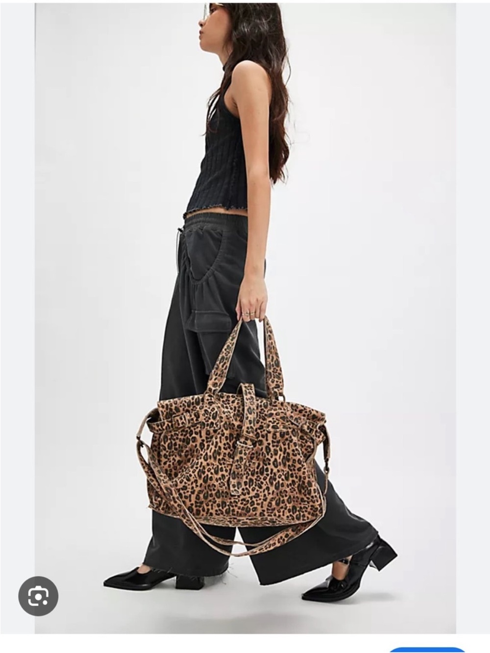 Free People Wild Thing Leopard Print Tote Bag - Brown - Picture 2 of 5